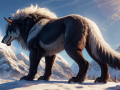 Fenrir - solo, macro feral, nature, mountain, snow, sun [mfi_807423].png